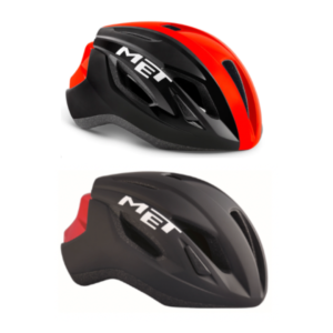 MET Strale Road Bike Helmet – Black/Red Small
